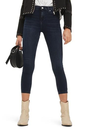 Women's Topshop Joni Crop Skinny Jeans X 30 - Blue
