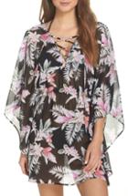 Women's Tommy Bahama Ginger Flowers Cover-up Tunic - Black