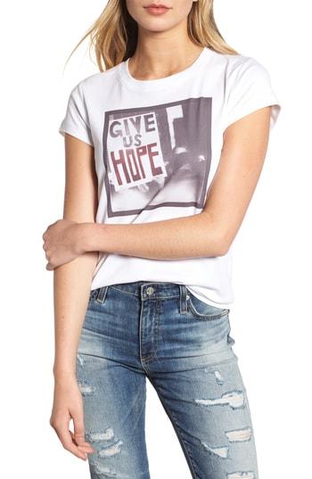 Women's Zadig & Voltaire Give Us Hope Cotton Tee - White