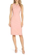 Women's Harper Rose Embellished Neck Sheath Dress - Pink