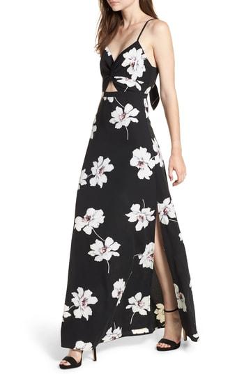Women's Dee Elly Twist Front Maxi Dress - Black