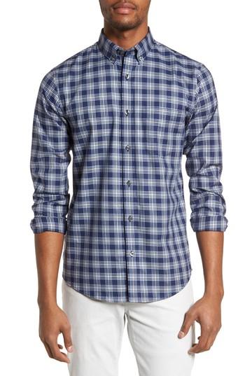 Men's Nordstrom Men's Shop Non-iron Spade Plaid Sport Shirt