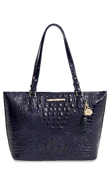 Brahmin 'medium Asher' Leather Tote - Blue