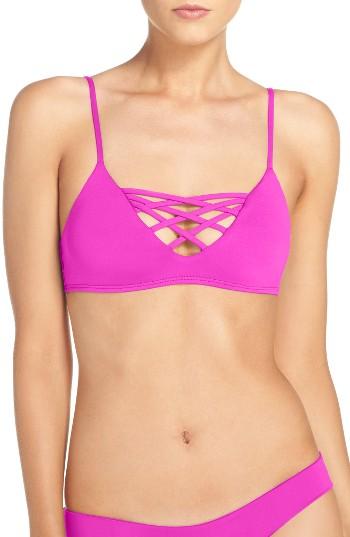 Women's L Space Jaime Bikini Top - Pink