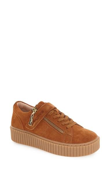 Women's Jslides 'papper' Platform Zip Sneaker M - Brown