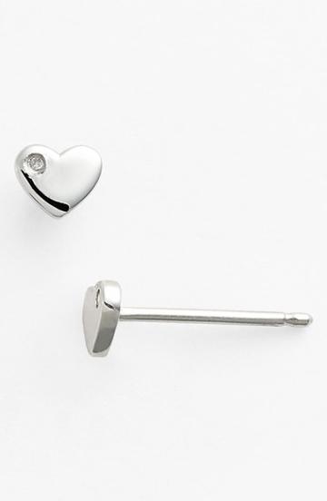 Women's Shy By Se Heart Earrings