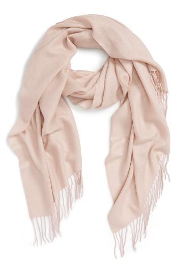 Women's Nordstrom Metallic Wool Blend Scarf, Size - Metallic