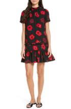Women's Kate Spade New York Ruffle Poppy Shift Dress, Size - Black