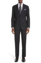 Men's Armani Collezioni Trim Fit Stripe Wool Suit