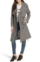 Women's Ten Sixty Sherman Gingham Trench Coat - Black