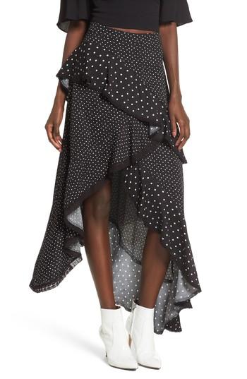 Women's Afrm Grace Asymmetrical Ruffle Skirt