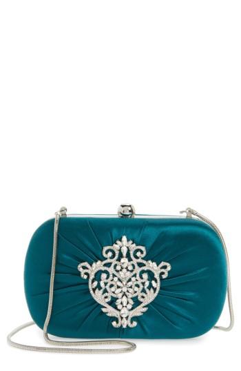 Badgley Mischka Diva Satin Clutch -