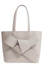 Ted Baker London Giant Knot Leather Shopper - Grey