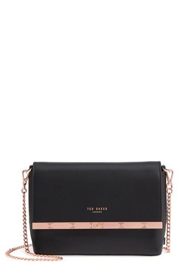 Ted Baker London Bow Embossed Leather Crossbody Bag -