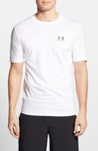 Men's Under Armour 'sportstyle' Charged Cotton Loose Fit Logo T-shirt, Size - White
