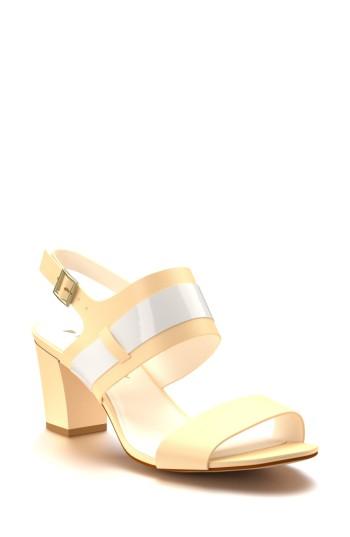 Women's Shoes Of Prey Strappy Slingback Sandal .5 B - Beige