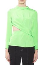 Women's Topshop Boutique Twist Cutout Silk Top