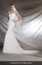 Women's Pronovias Olimpia Embellished A-line Gown, Size In Store Only - Ivory