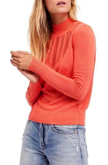 Women's Free People Time After Time Sweater - Coral
