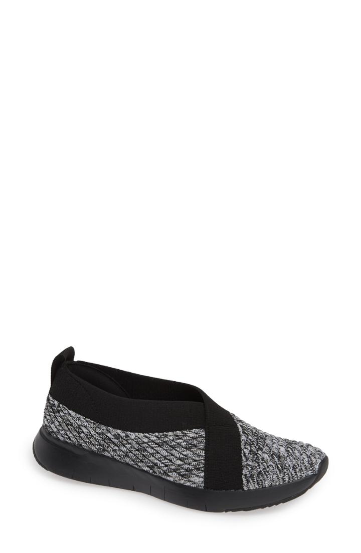 Women's Fitflop Artknit(tm) Ballet Flat M - Black