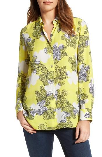 Women's Foxcroft Citrine Floral Blouse