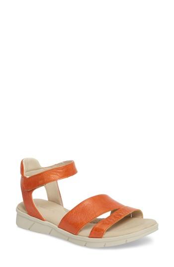 Women's The Flexx Crossover Ankle Strap Sandal .5 M - Orange