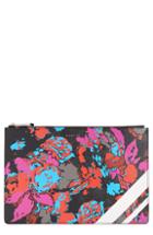 Givenchy Medium Iconic Flower Print Pouch - Black
