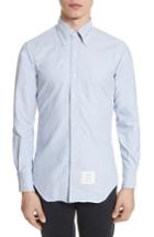 Men's Thom Browne Extra Trim Fit Oxford Shirt With Grosgrain Trim