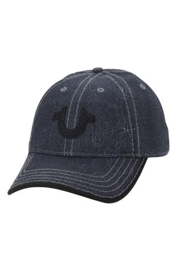 Men's True Religion Brand Jeans Crackle Print Baseball Cap -