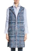 Women's St. John Collection Watercolor Placed Knit - Blue