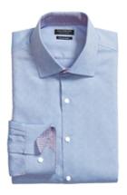 Men's Tailorbyrd Ashur Trim Fit Solid Dress Shirt .5 - 32/33 - Blue