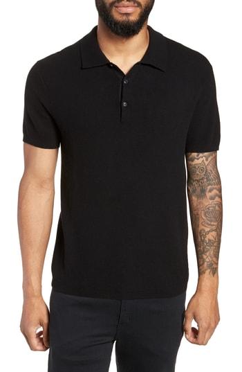 Men's Rag & Bone Tripp Slim Fit Polo - Black