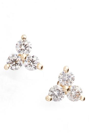 Women's Ef Collection Diamond Trio Stud Earrings