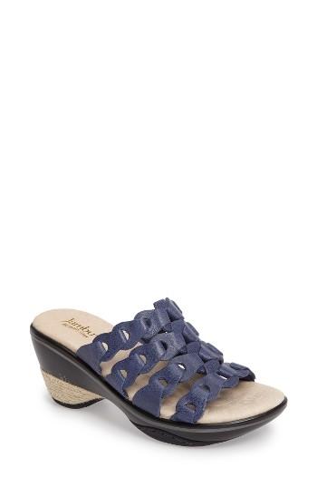 Women's Jambu Romance Linked Slide Sandal M - Blue