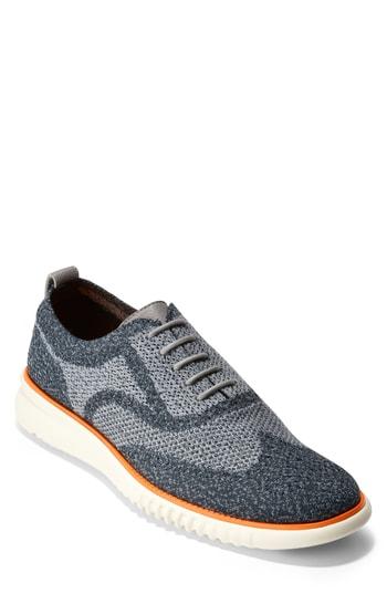Men's Cole Haan 2.zerogrand Stitchlite Water Resistant Wingtip M - Blue