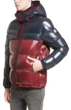 Men's Moncler Harry Two-tone Lacquered Hooded Down Jacket