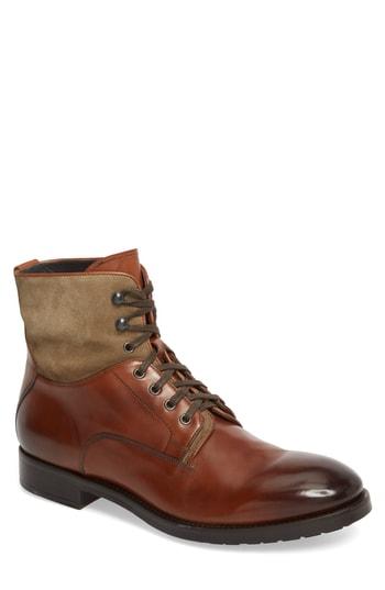 Men's To Boot New York Abbott Plain Toe Boot, Size 7 M - Brown