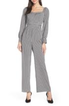 Women's Ali & Jay Retro Stripe Jumpsuit - Black