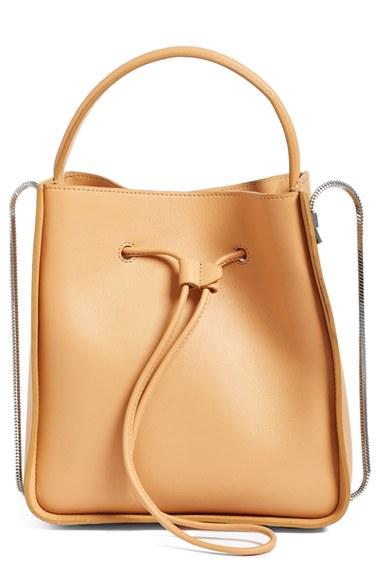 3.1 Phillip Lim Mini Soleil Leather Bucket Bag - Brown