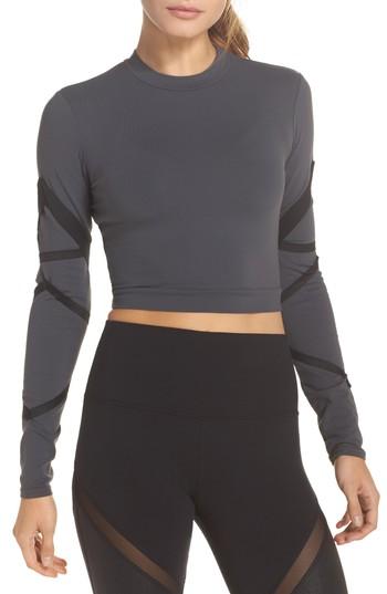 Women's Alo Tribe Long Sleeve Top - Grey