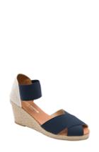 Women's Andre Assous Erika Espadrille Wedge M - Blue