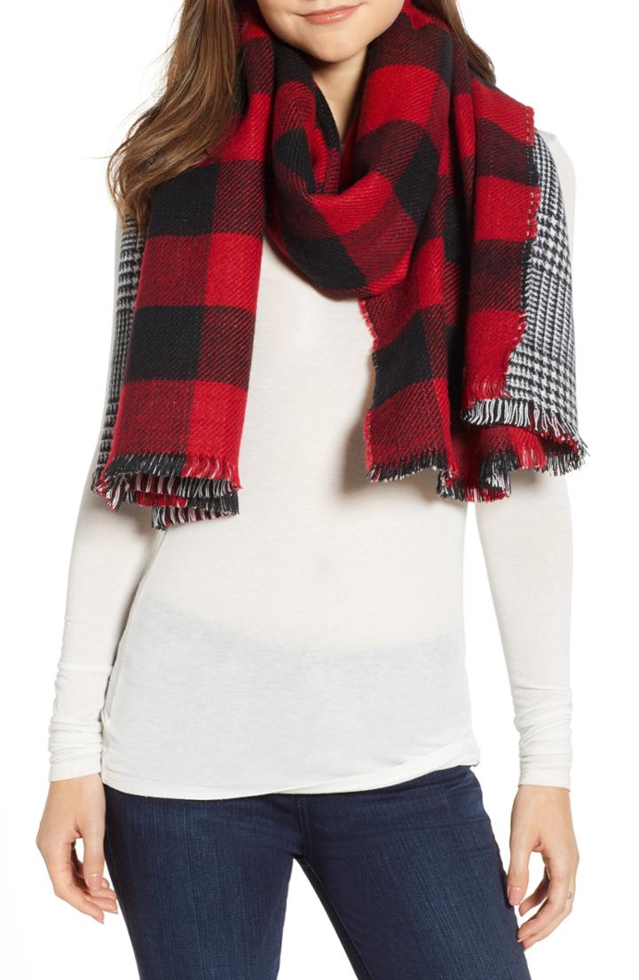 Women's Trouve Double Sided Blanket Wrap