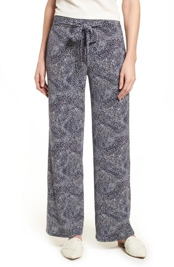 Women's Chaus Tie Waist Speckle Pants - Blue