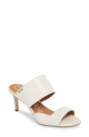 Women's Calvin Klein Clementine Sandal M - White