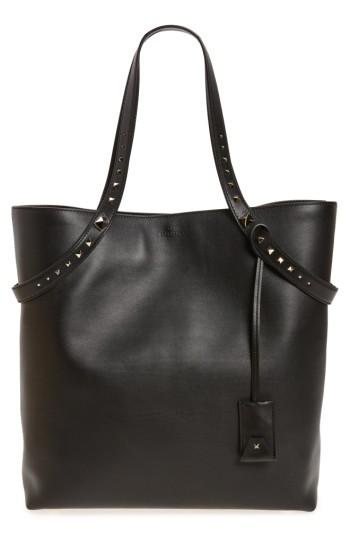 Valentino Garavani Rockstud Leather Tote - Black