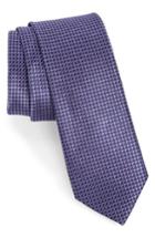 Men's Nordstrom Men's Shop Colombo Neat Silk Tie, Size - Purple