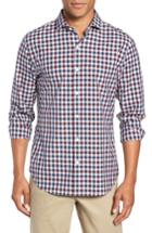 Men's Bonobos Unbutton Down Slim Fit Check Sport Shirt R - White