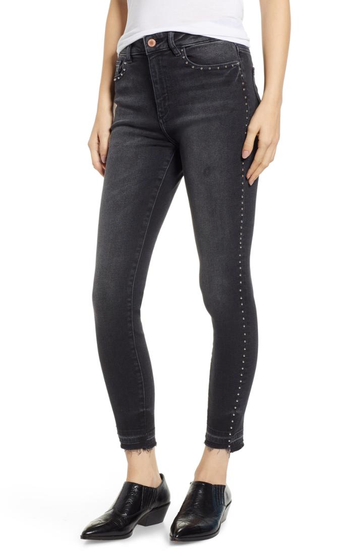 Women's Dl1961 Chrissy Ultra High Waist Ankle Skinny Jeans - Black