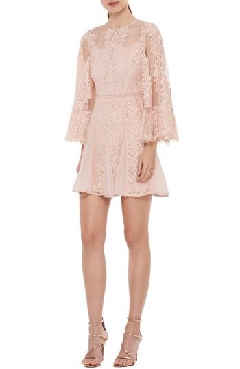 Women's La Maison Talulah Lust Over Bell Sleeve Lace Dress - Pink