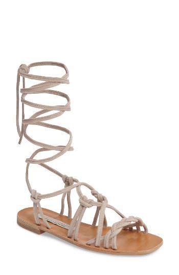 Women's Kristin Cavallari Tori Knotted Wraparound Sandal .5 M - Grey